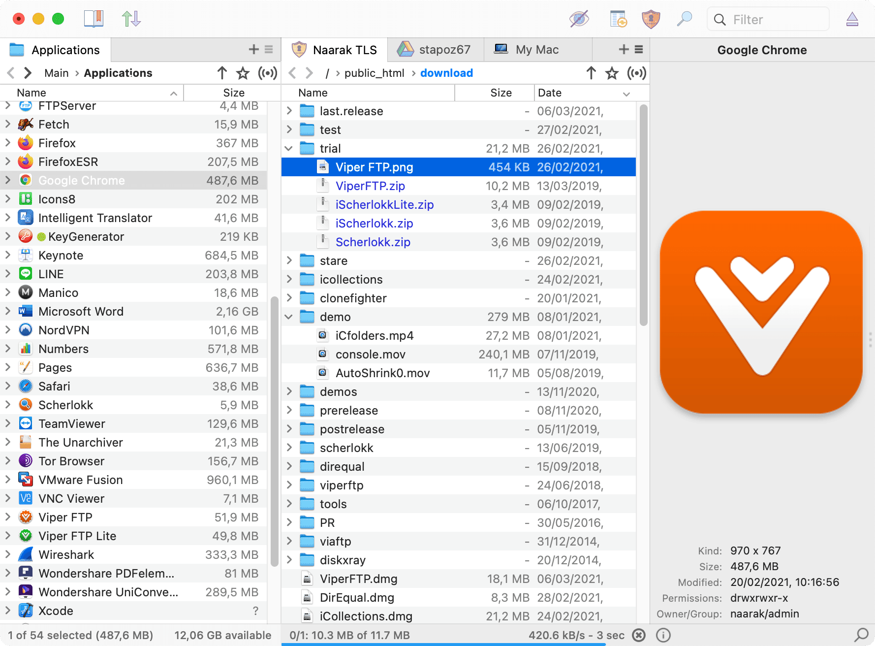Viper FTP v6.6.3 Mac FTP客户端上传/下载工具破解版