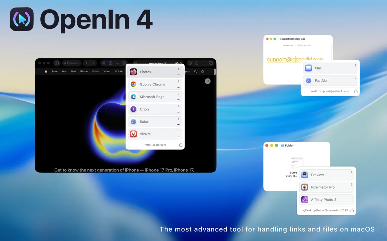 OpenIn - Advanced Link Handler v4.3.2 Mac高级链接处理程序