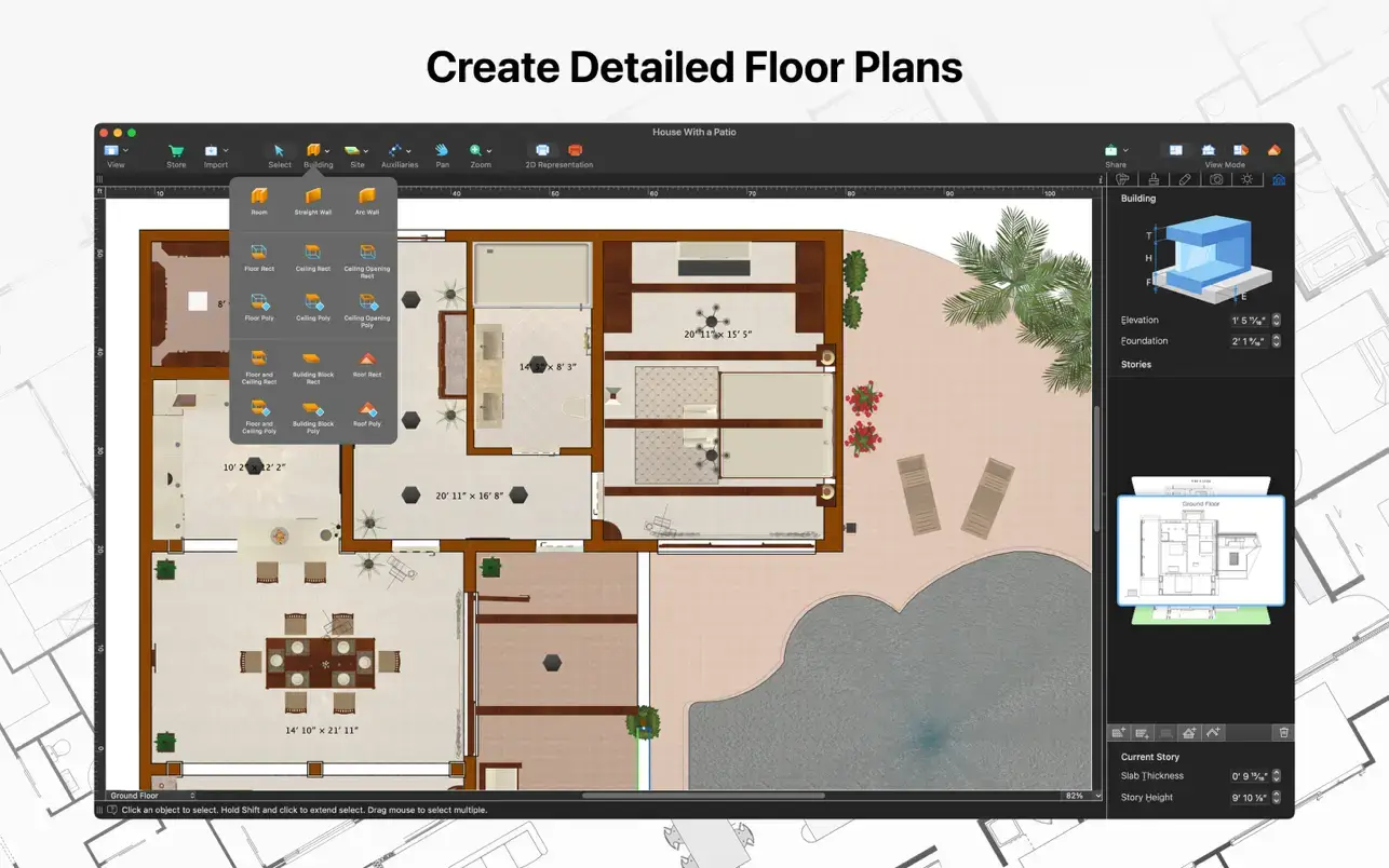 Live Home 3D Pro v4.9.9 Mac专业室内家居装饰设计软件