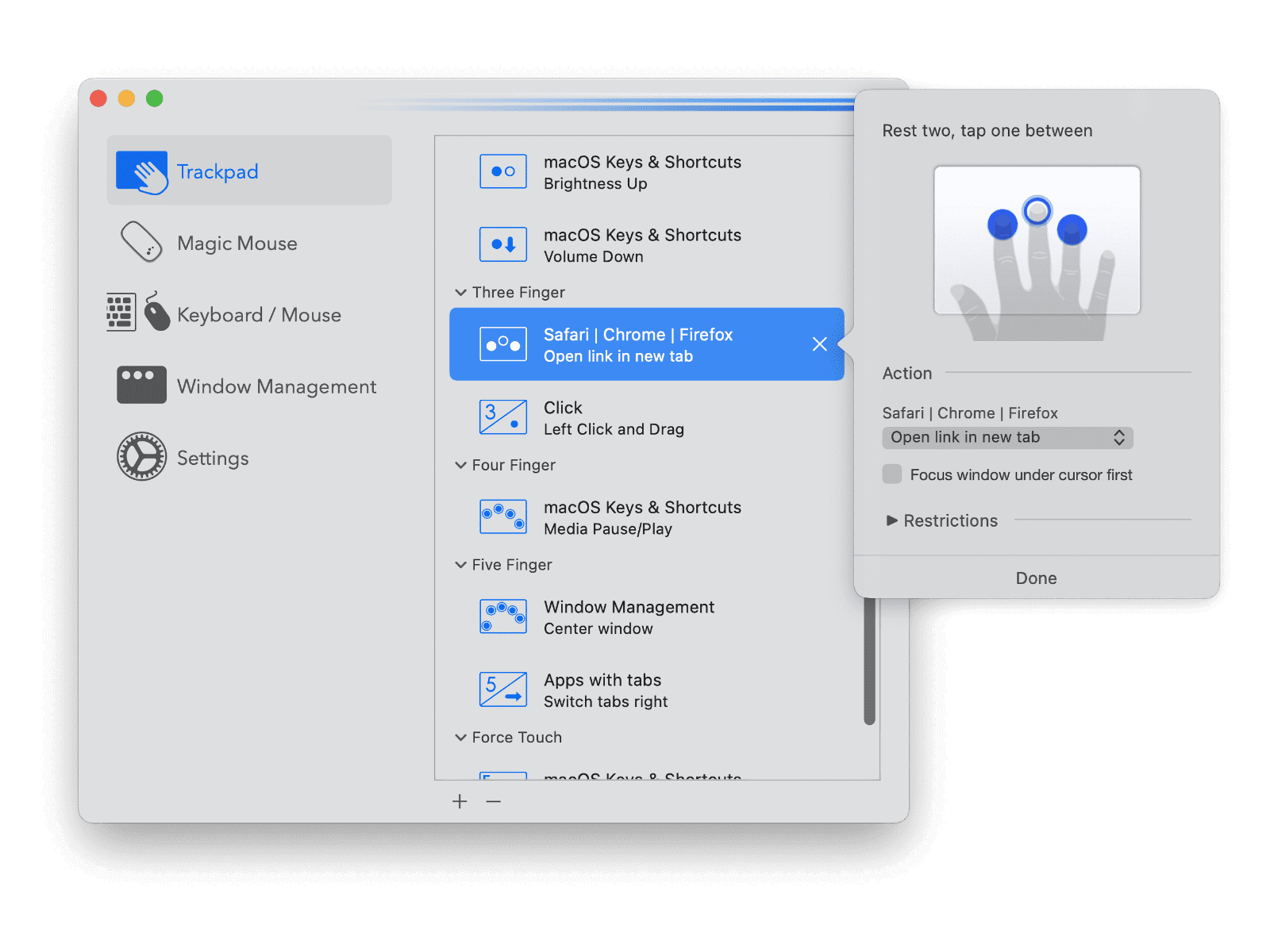 Multitouch v1.28.0 Mac增强你的多点触控设备
