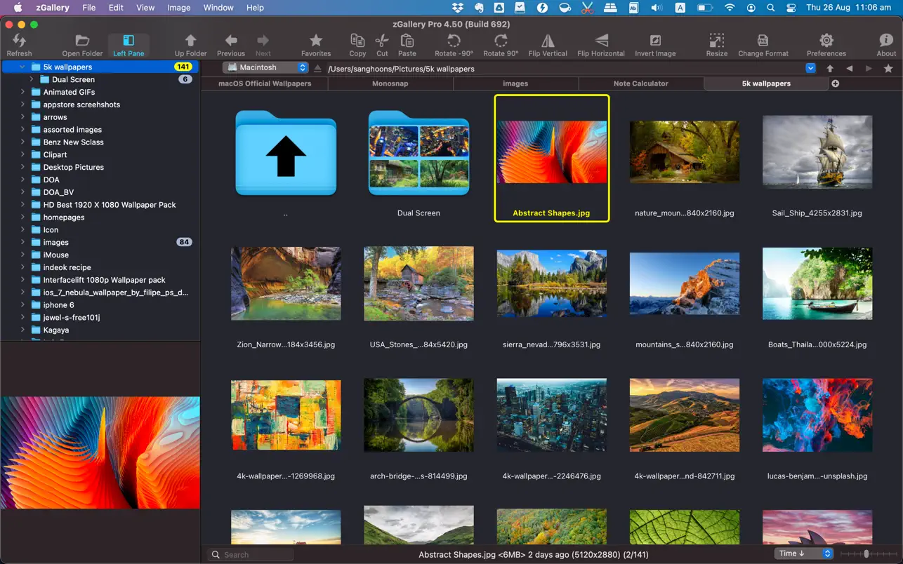 zGallery v4.61 Mac图片浏览和管理工具