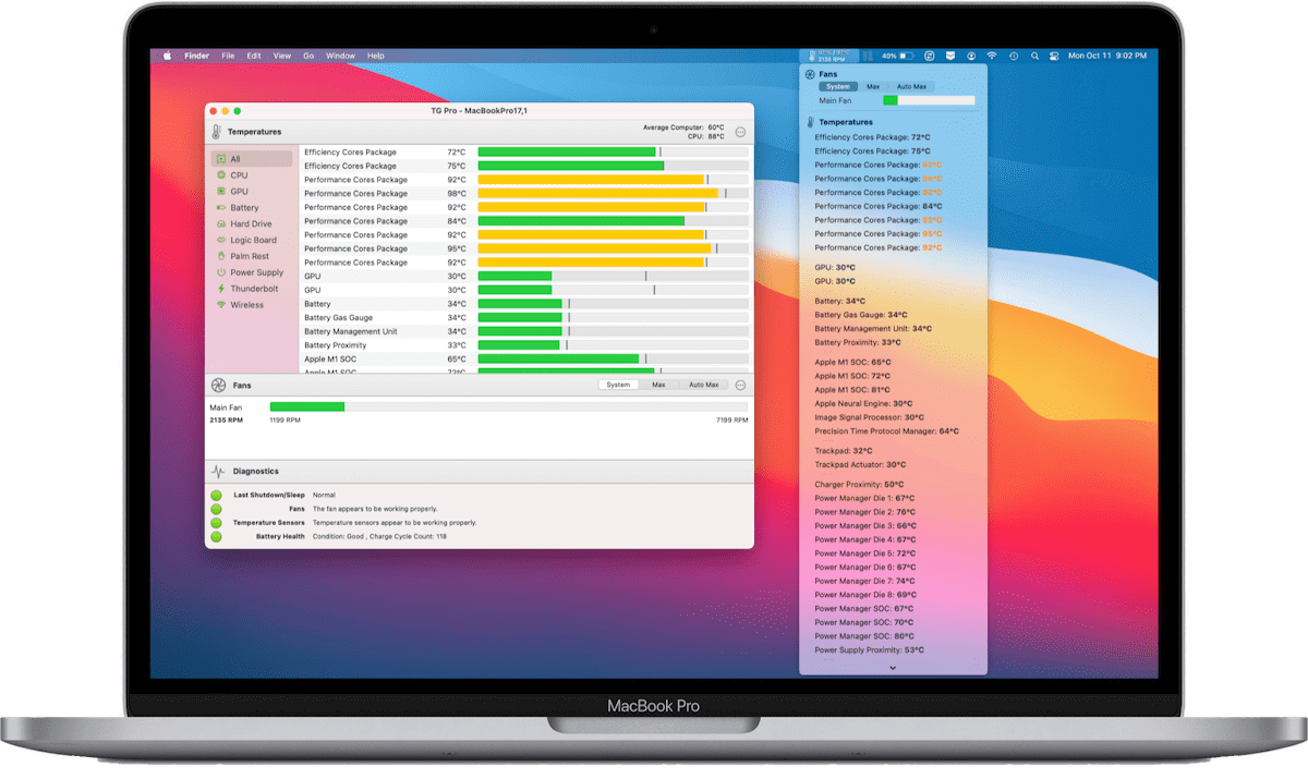 TG Pro(Temperature Gauge Pro) v2.97 Mac温度监测软件破解版