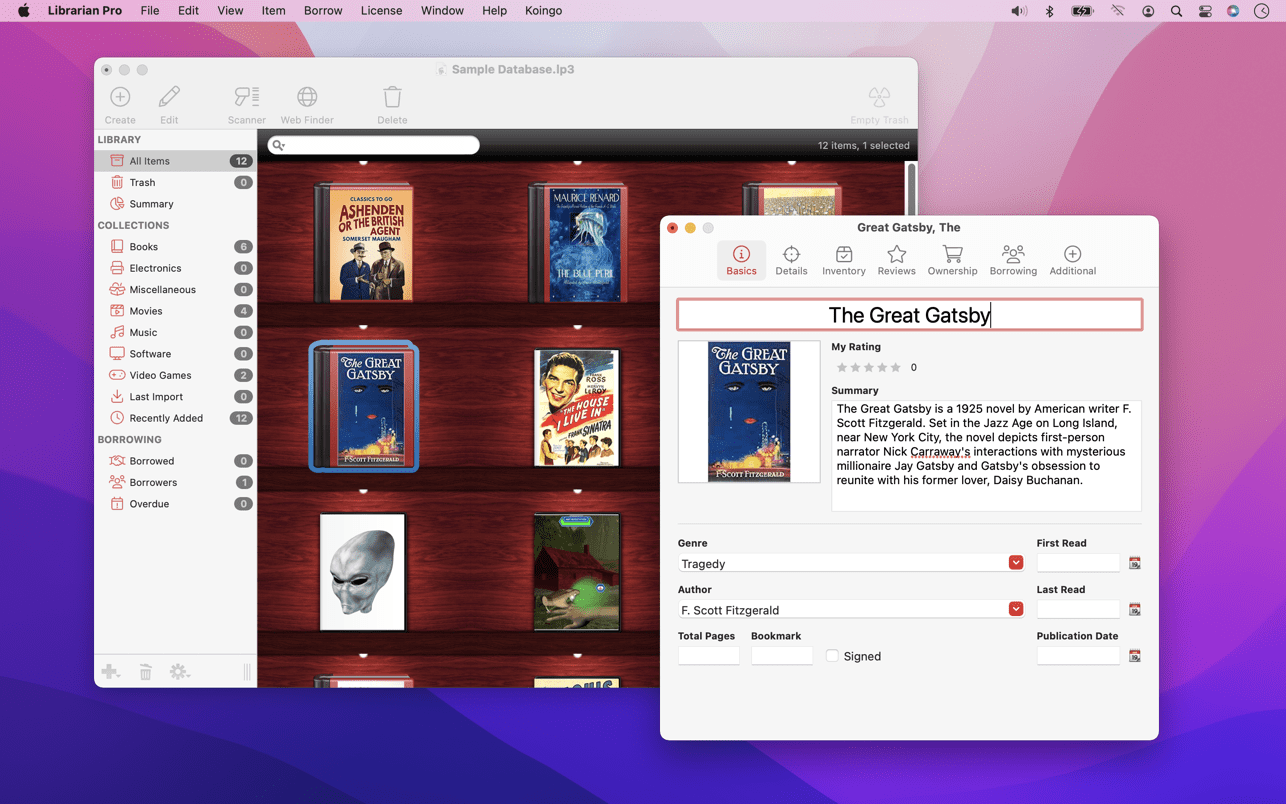 Librarian Pro v7.4.0 Mac多媒体信息管理工具