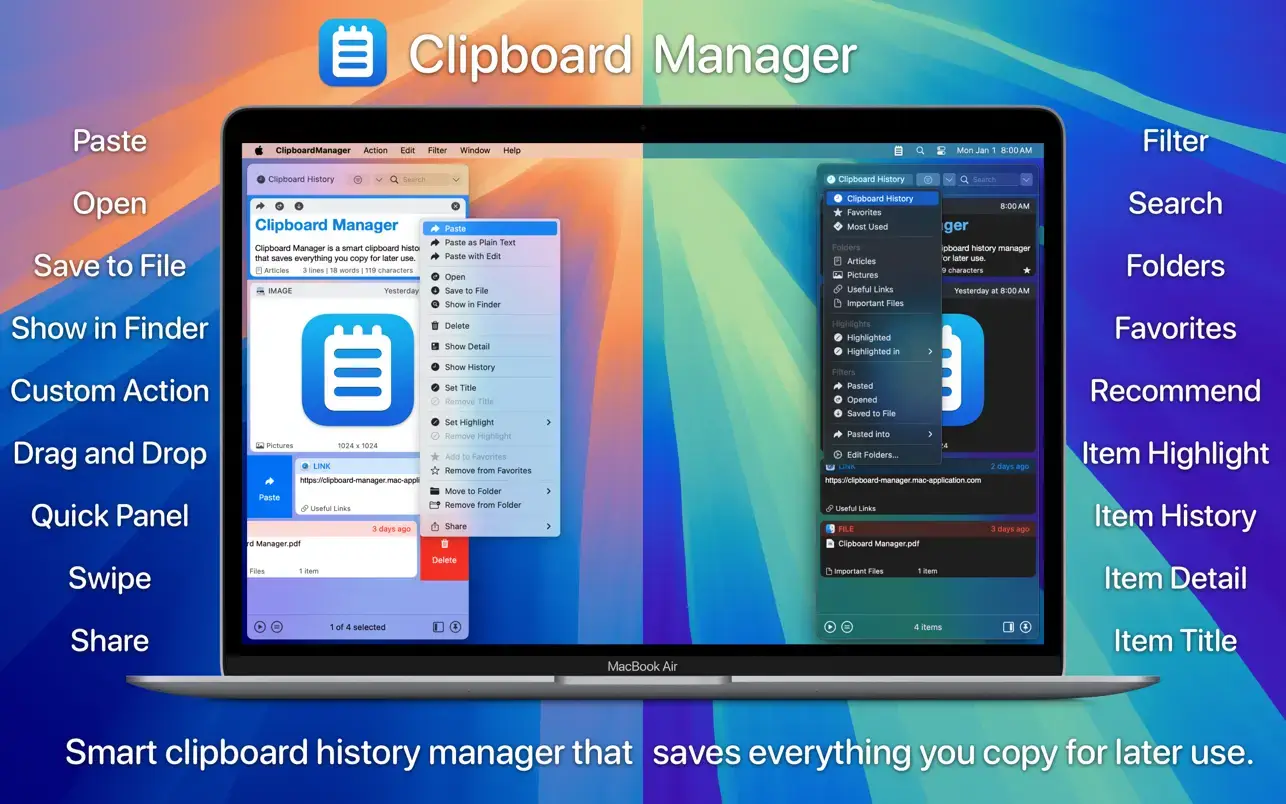 Clipboard Manager v2.6.2 Mac剪贴板辅助工具破解版