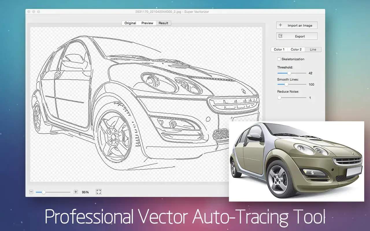 Super Vectorizer Pro v2.3.3 Mac专业矢量图形转换工具破解版