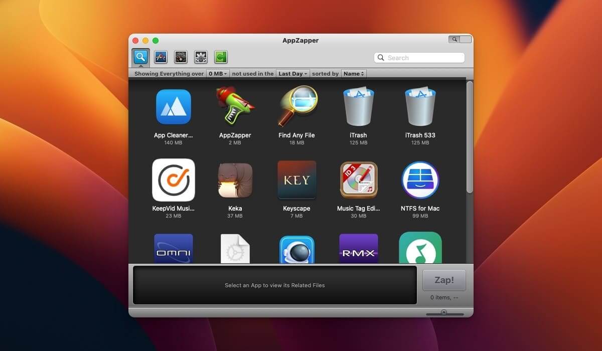 AppZapper v2.0.3 Mac强大的软件卸载工具破解版