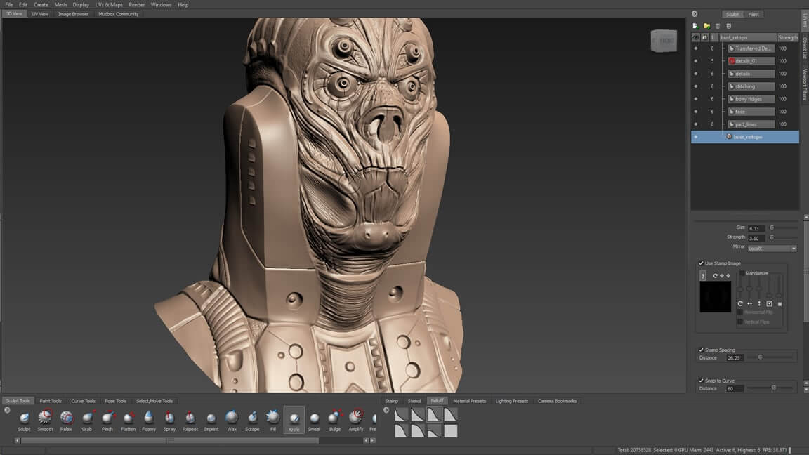 Mudbox v2025 Mac 3D数字雕刻绘画软件破解版