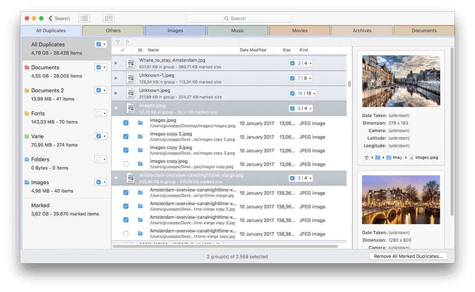 DupeZap v4.1.4(72) Mac重复文件查找与清理工具破解版