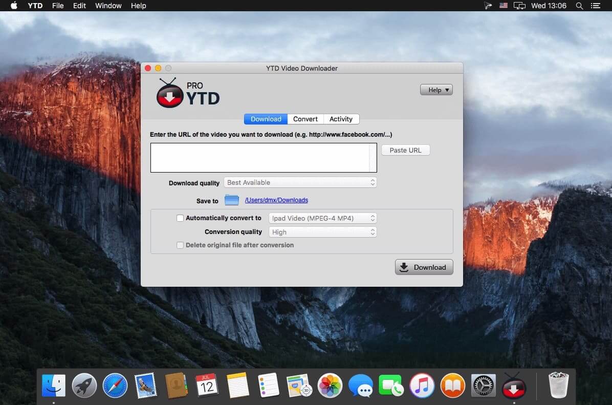 YTD Video Downloader Pro v4.17.0(20220301) Mac视频下载转换器破解版