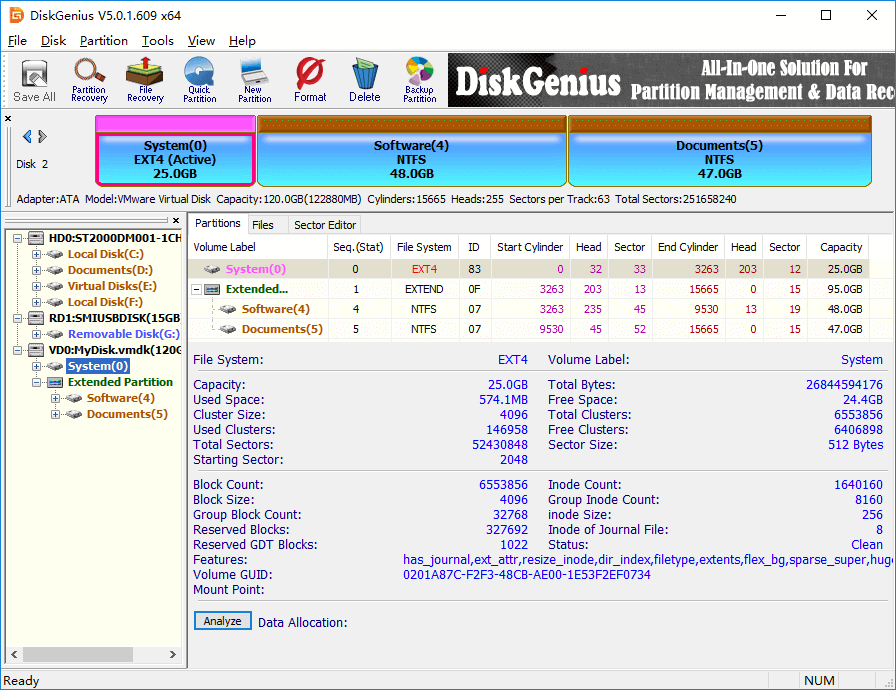 DiskGenius Pro v5.6.1.1580 Win磁盘分区工具多语言破解版