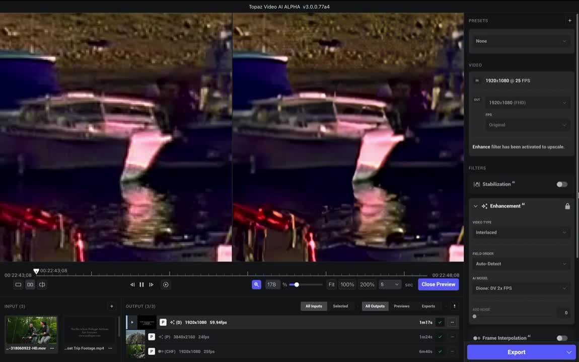 Topaz Video AI v7.0.0 Win AI智能视频增强软件破解版