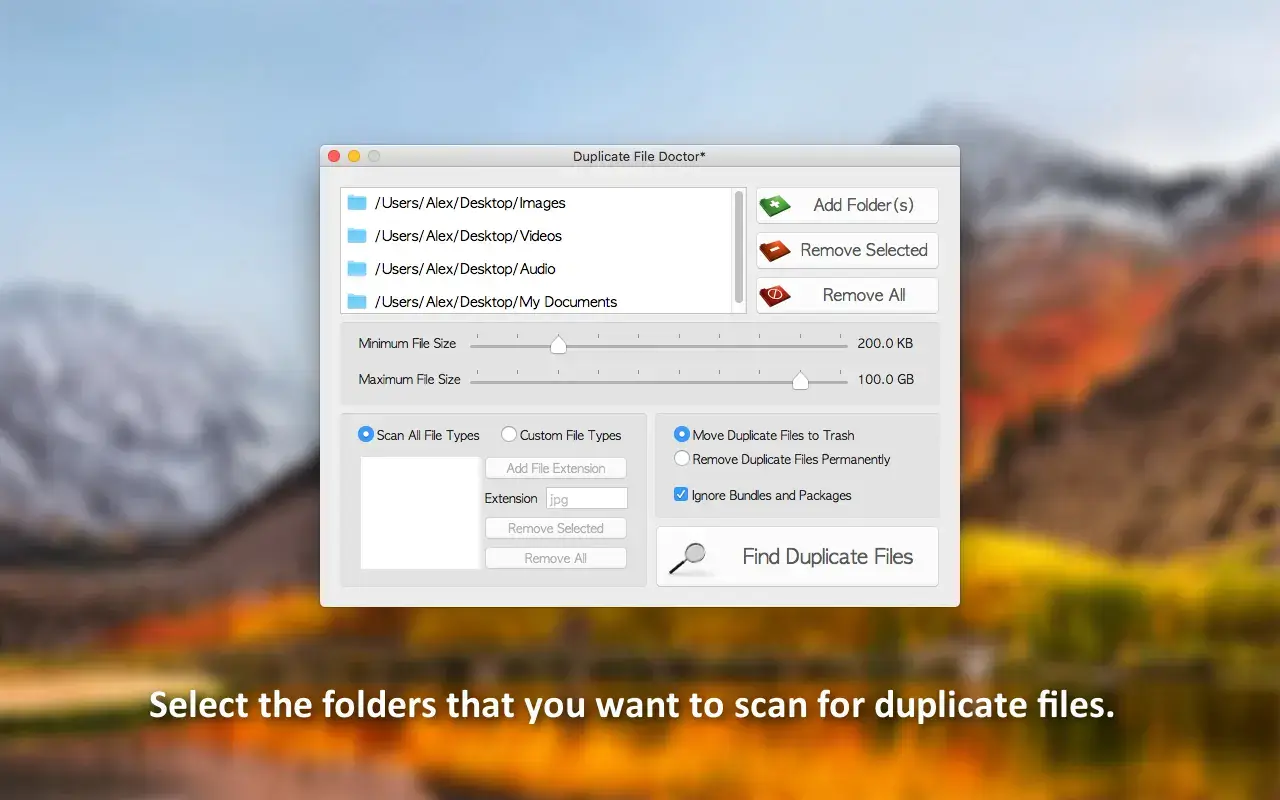 Duplicate File Doctor v1.2 Mac重复文件快速查找工具破解版