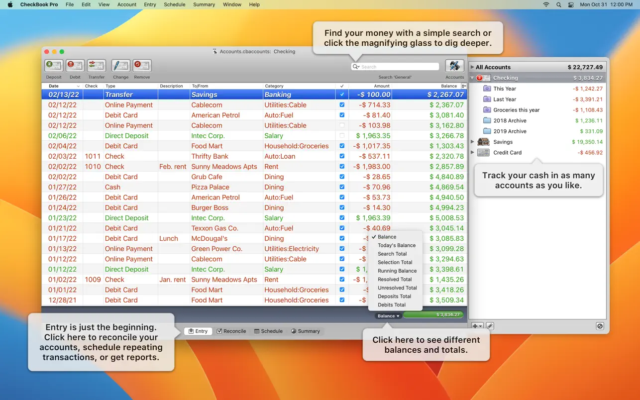 CheckBook Pro v2.7.18 Mac理财管理工具破解版