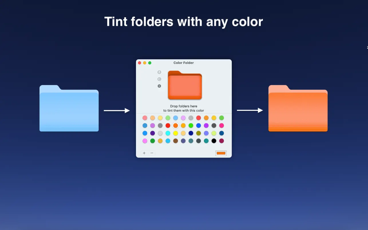 Color Folder Pro v3.8 Mac自定义文件夹颜色破解版