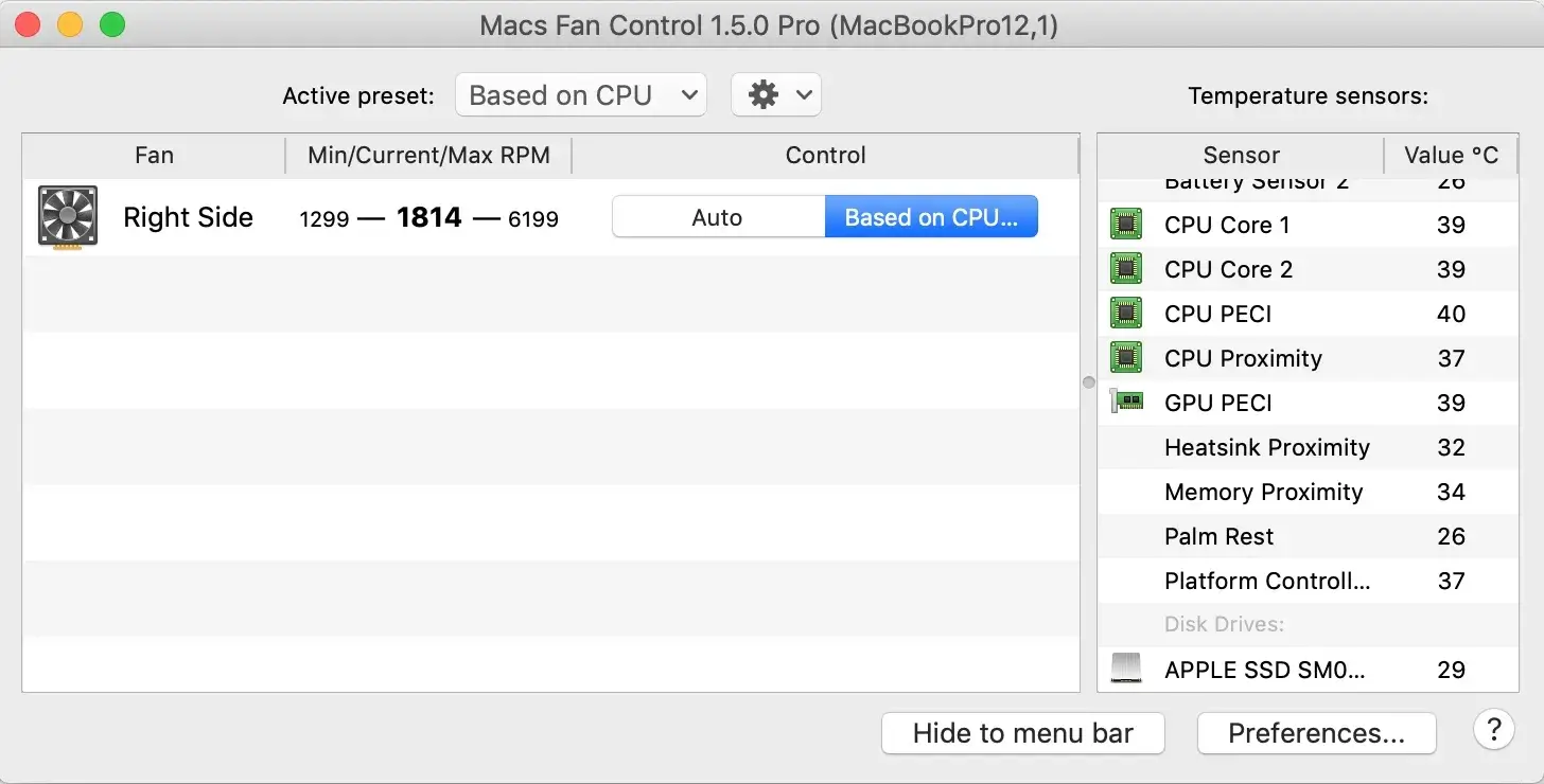 Macs Fan Control Pro v1.5.15 Mac电脑风扇调节工具破解版