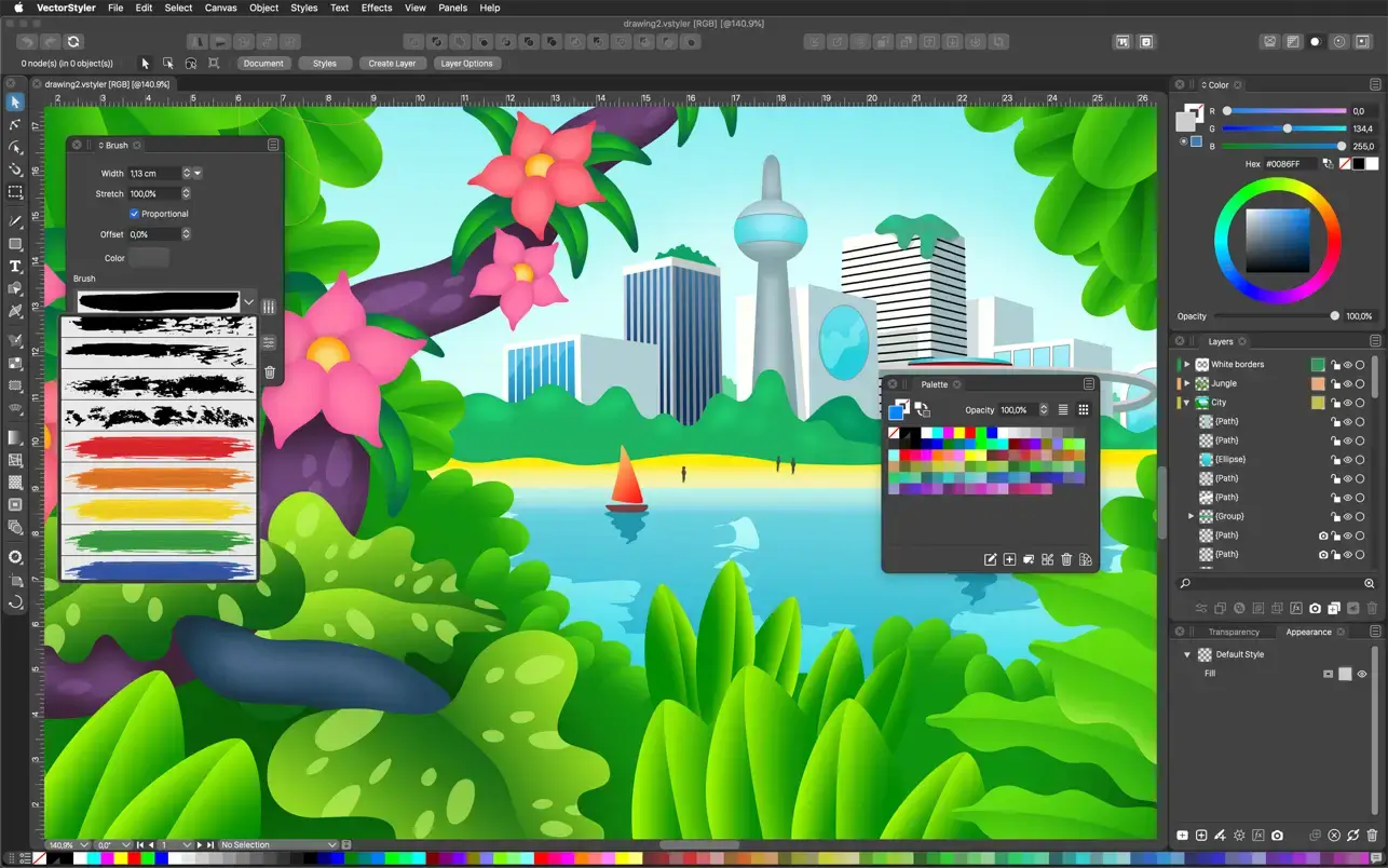 VectorStyler v1.2.030 Mac高级插图和绘图软件破解版