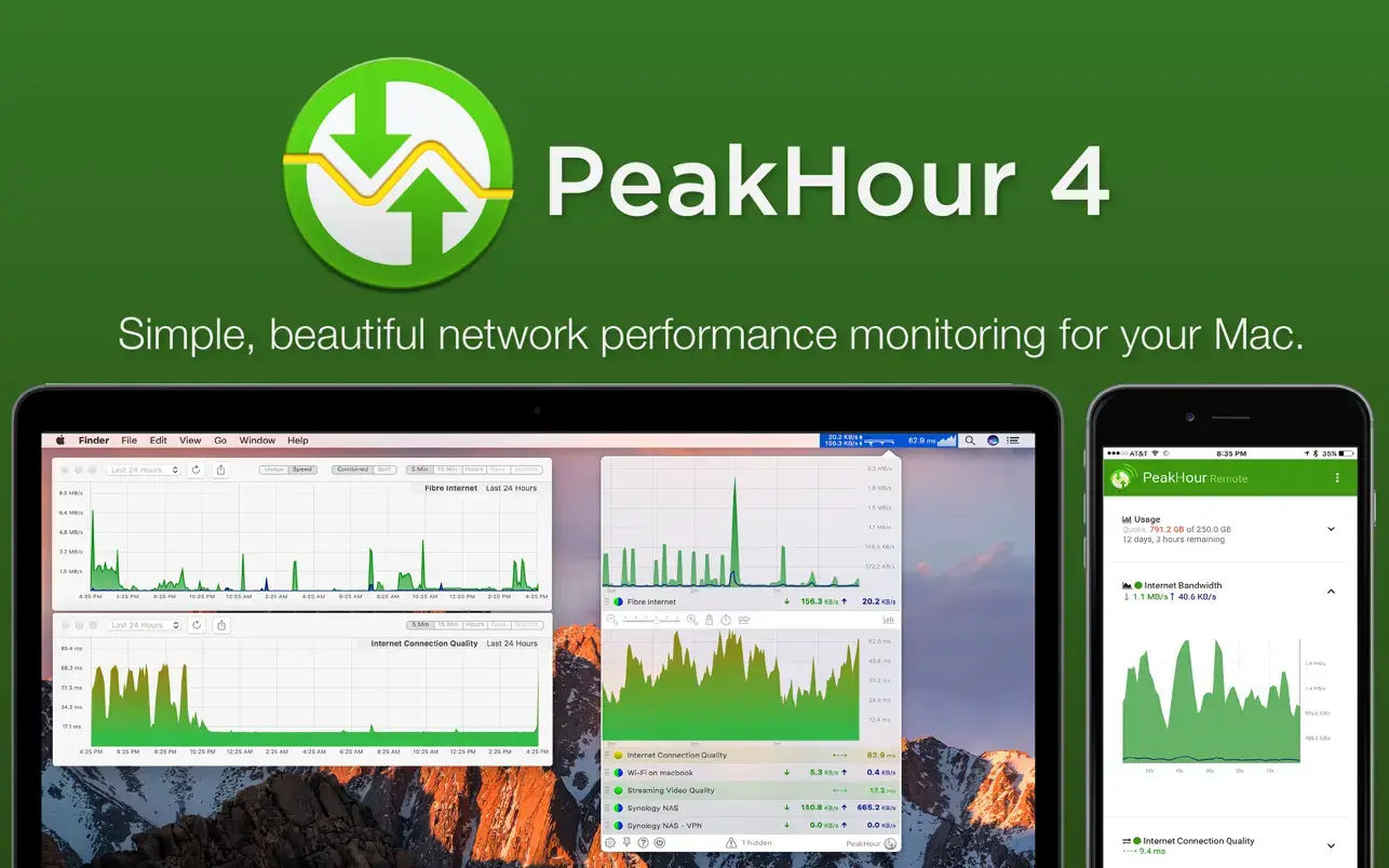 PeakHour v4.1.14 Mac网络实时监控工具破解版