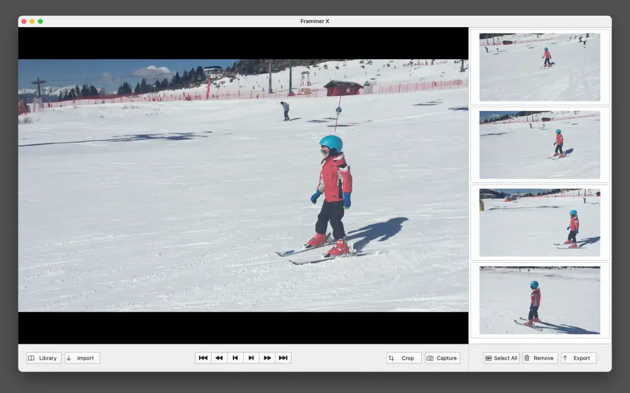 Frammer X v1.13 Mac视频提取截图照片工具破解版