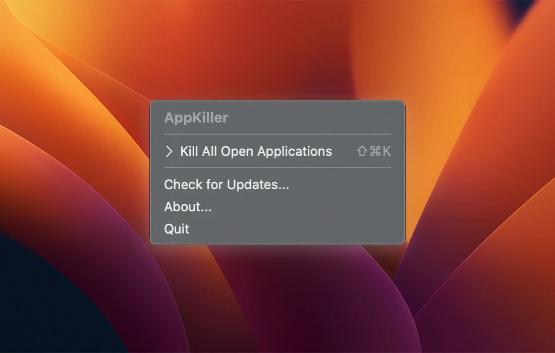 AppKiller v3.5 Mac一键关闭所有软件破解版