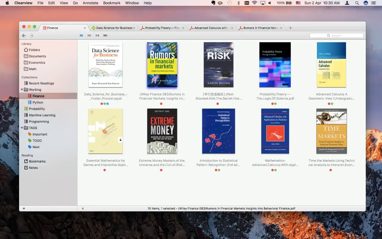 Clearview v3.0.6 Mac简洁易用的电子书阅读器破解版