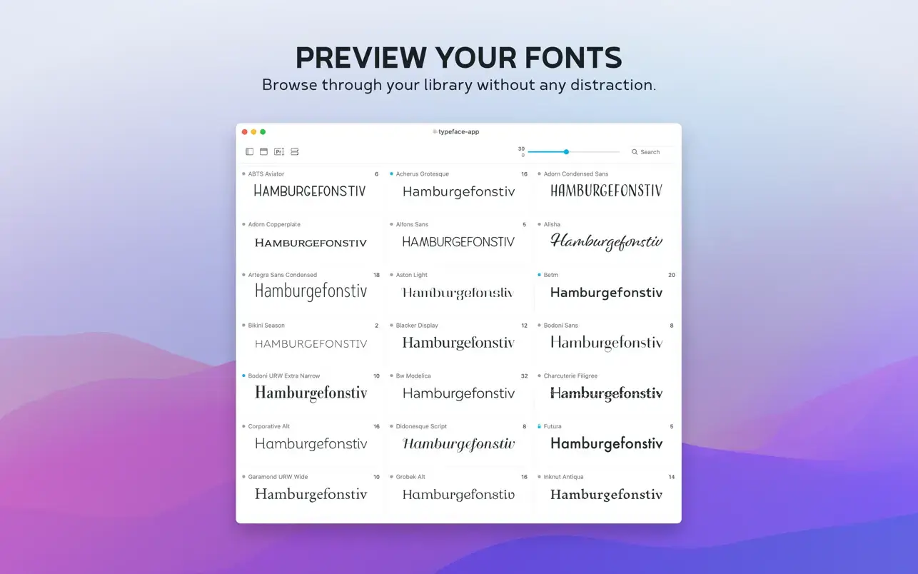 Typeface v4.0.1 Mac字体管理应用
