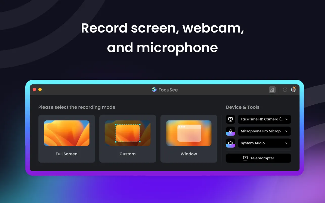 FocuSee v1.6.0 Mac专业屏幕录制与自动编辑工具