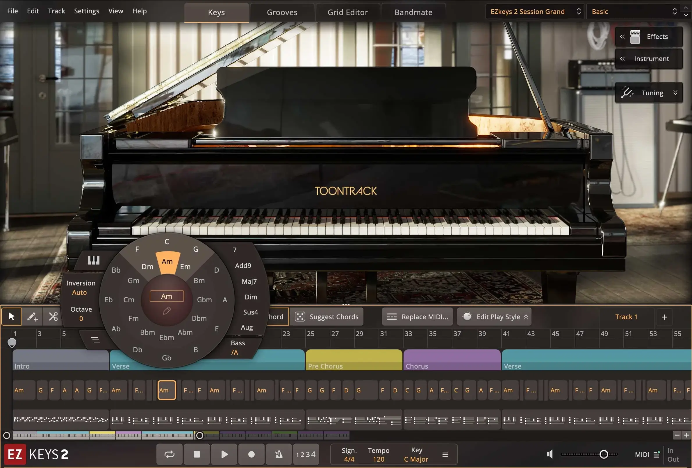 Toontrack EZkeys 2 v2.1.3 Mac第二代钢琴与作曲辅助工具