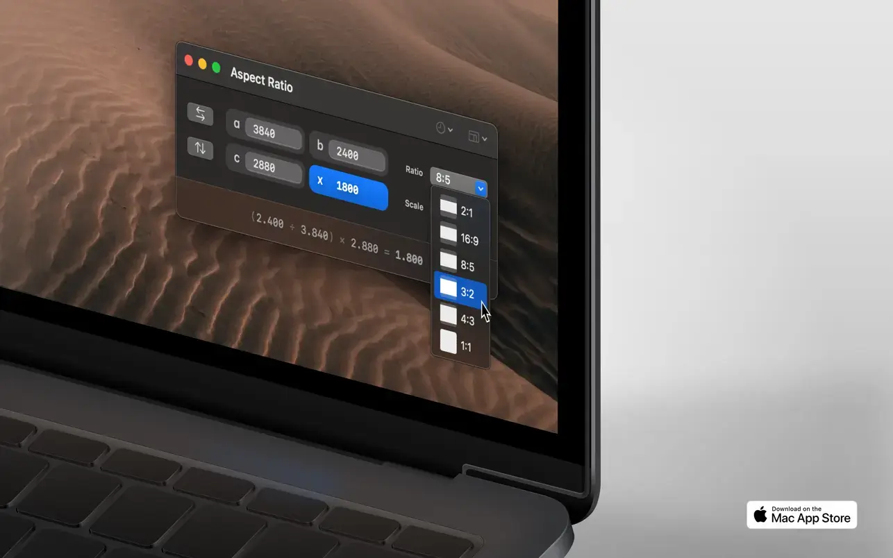 Aspect Ratio v2.23 Mac数学计算三分法则