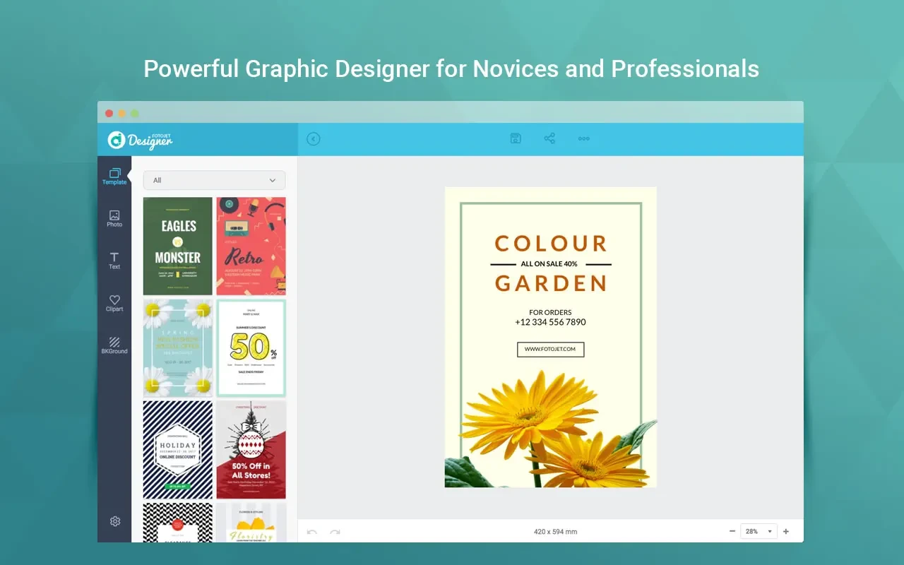FotoJet Designer v1.2.2 Mac图形设计应用破解版