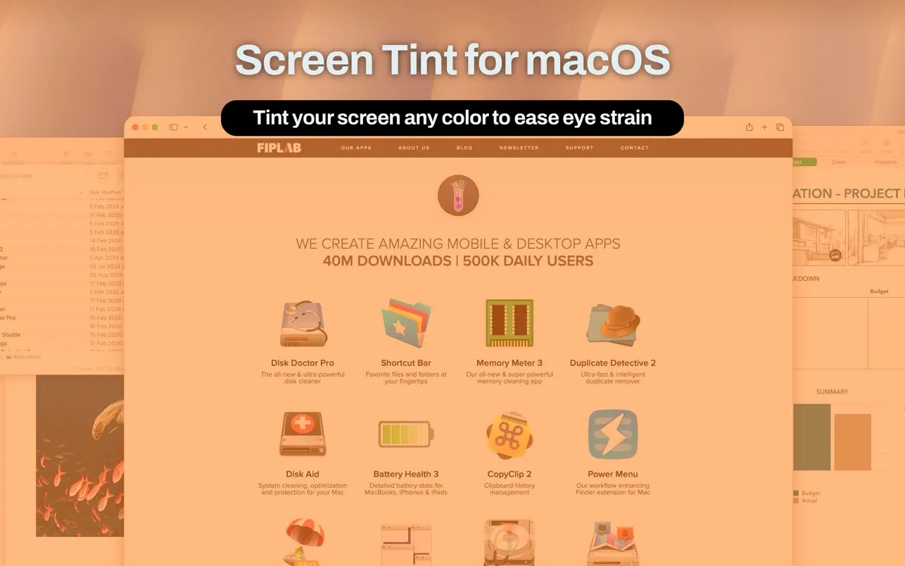 Screen Tint v1.0.7 Mac控制屏幕亮度和颜色破解版