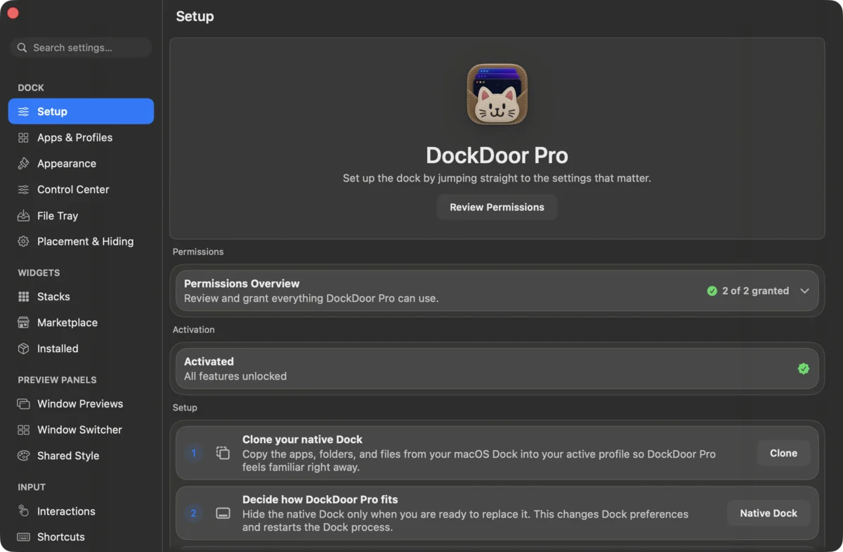 DockDoor Pro v0.0.138 Mac Dock增强与替代工具破解版