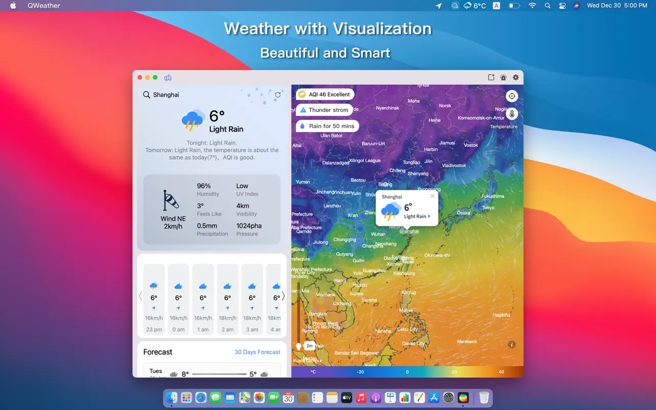 QWeather v3.5.38 Mac和风天气