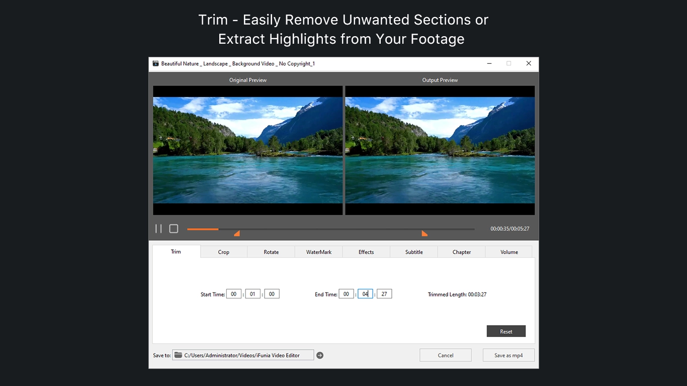 iFunia Video Editor v4.2.0 Mac轻量级视频编辑软件破解版
