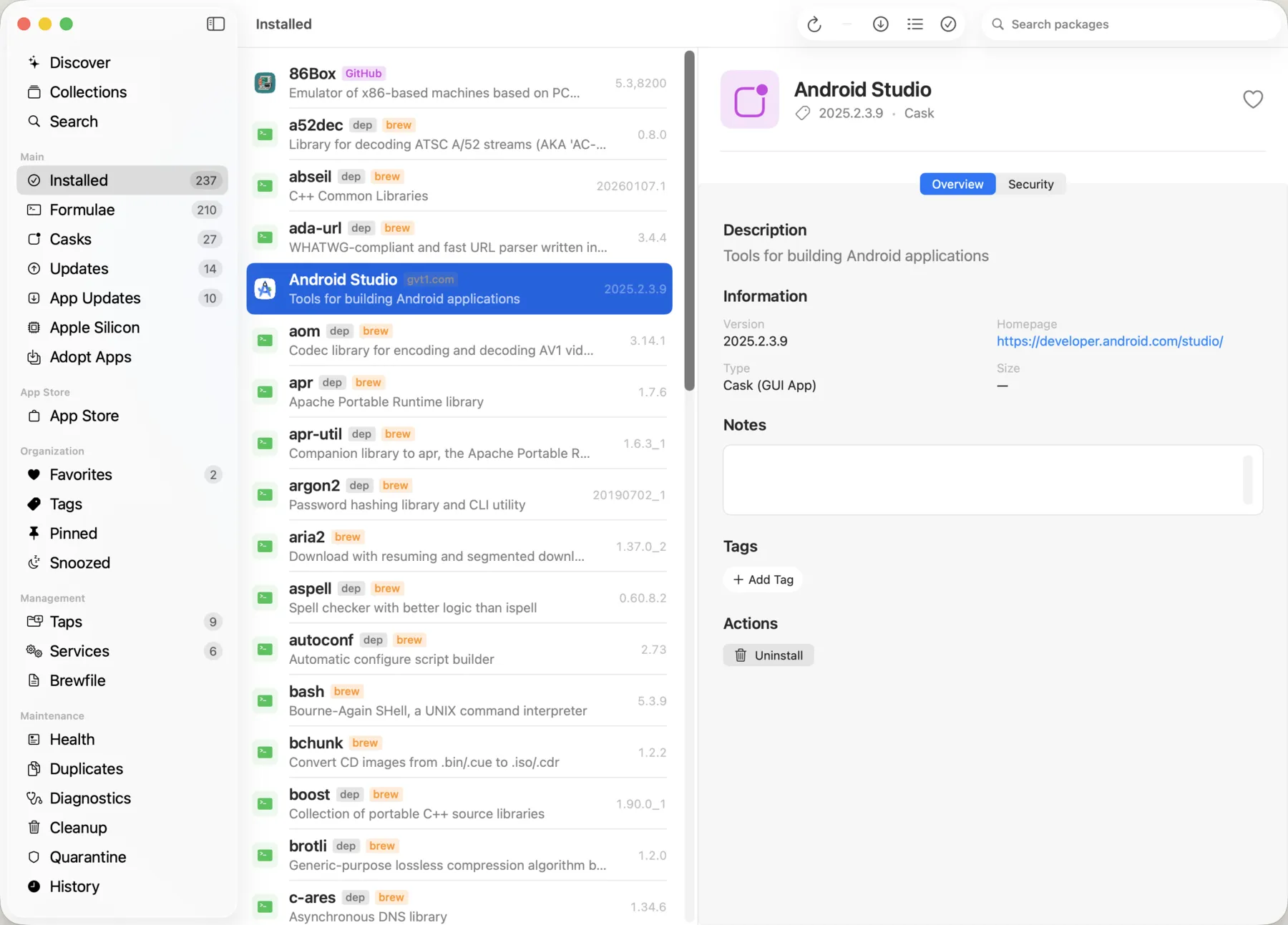 Taphouse Pro v1.5.6.6 Mac Homebrew图形化管理工具