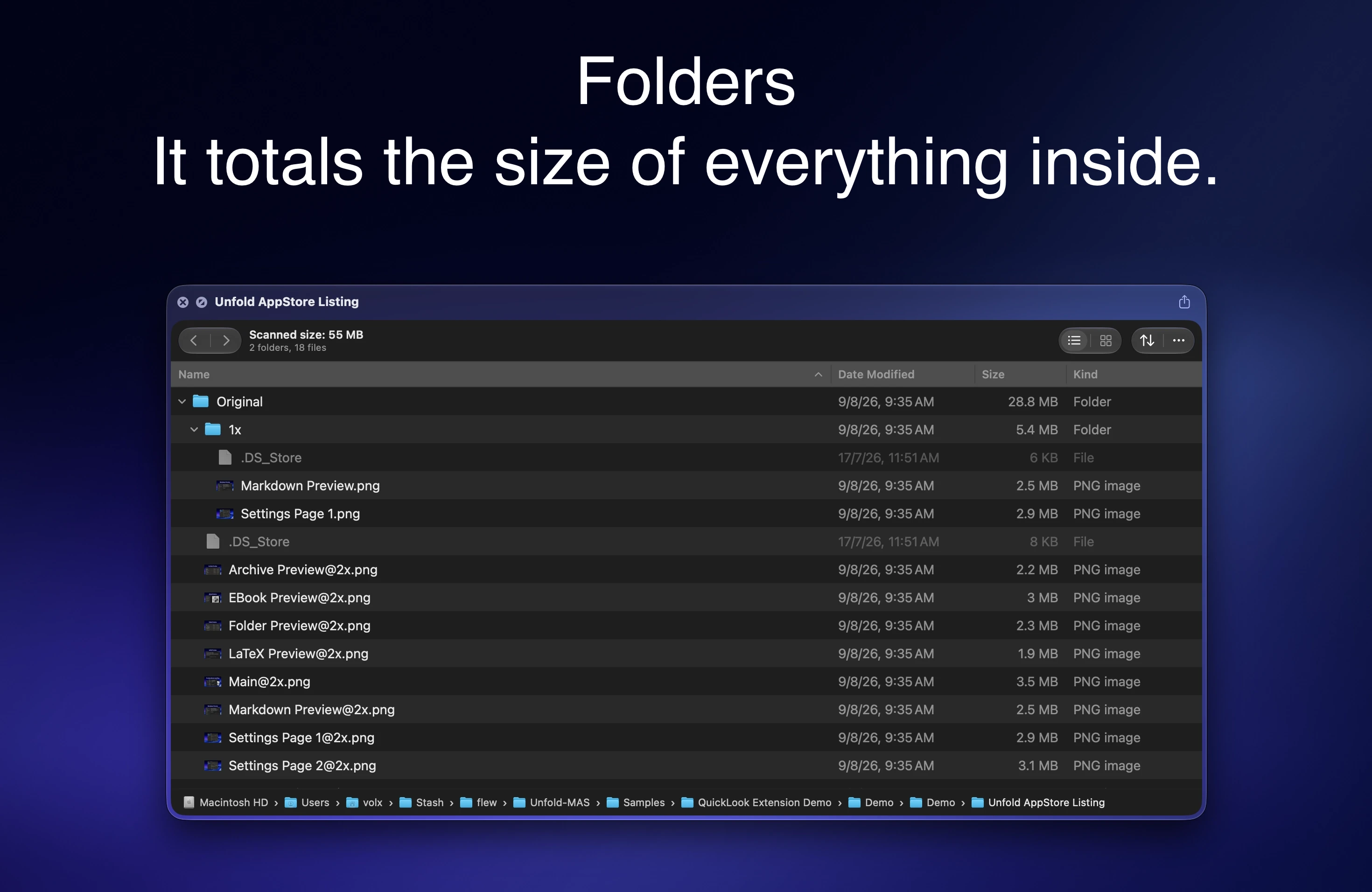 Unfold v2.8.2 Mac Quick Look增强工具